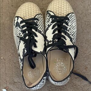 VINCECAMUTO SNAKESKIN SNEAKERS
